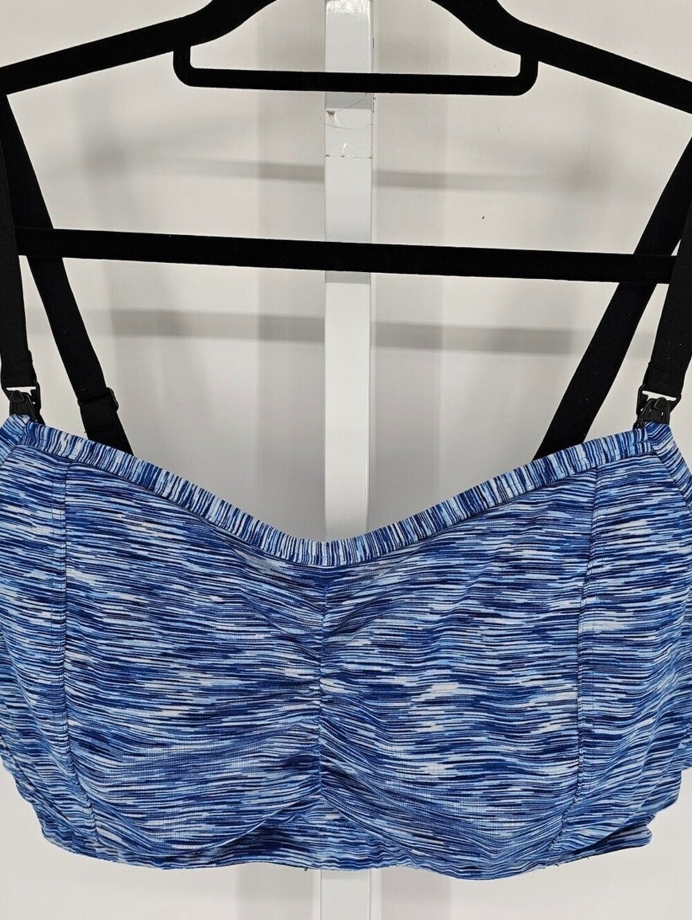 Motherhood Maternity Womens Sz 1X Nursing Bra Blue White Striped